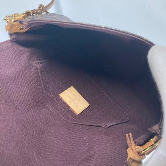 LOUIS VUITTON M40717 Monogram Favorit PM 3WAY Handbag Clutch Bag Shoulder Bag - Picture 12 of 13